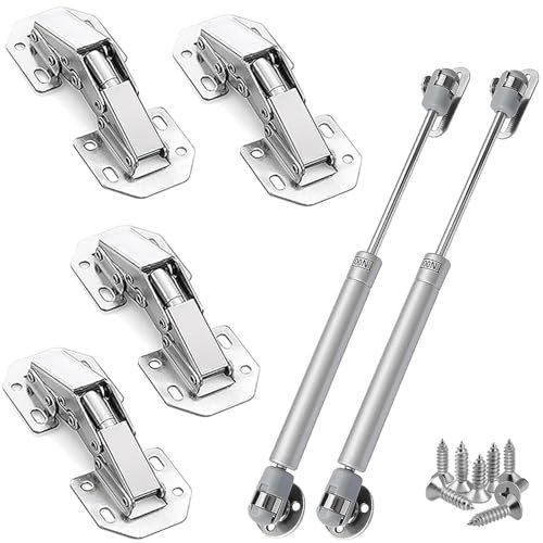 Aiareozy 6 Piezas Bisagras Puertas Cocina, Bisagras Puertas Madera, Bisagras Puertas, Bisagras Armario, Bisagras Abatibles, Bisagra Puerta Cocina para Puertas Soporte Armario