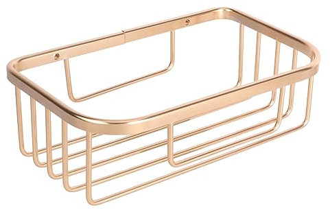 Garneck 1Pc Scatola Di Alluminio Casa Organizzatore Di Asciugamani Di Carta Dispenser Di Carta Igienica A Parete Ventosa Porta Carta Igienica Mensola Di Carta Velina Da Bagno Dorata