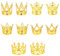 Nogeqi 10 Stück krone gold cake topper geburtstag, Funkelnde prinzessin tortendeko krone, prinzessinen mini kronen zum basteln, mini crown cake topper für Geburtstag Hochzeit Party und Baby Dusche