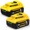 18V 5.0Ah for dewalt Battery- 18V DCB184 DCB182 DCB181 DCB180 Compatible for dewalt 18V DCB201 DCB200 DCB204 Goodexo