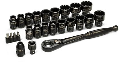 GEARWRENCH 25 Piece 3/8 Drive Pass Through Ratchet and Socket Set | GWX6PT25