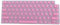 Keyboard Cover for Long Nails, Silicone Raised Keyboard Cover for OS X Laptop, Comfortable Typing (Pink)
