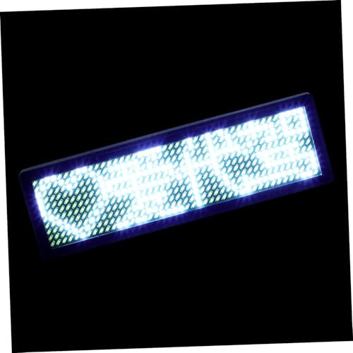 Ciieeo LED Name Badge mit Programmierbarem Display für Ktv Bars Clubs Wiederaufladbares LED Schild mit Bildschirm für Geschäftsanwendungen Digitale Namensschilder Weiße Anzeige