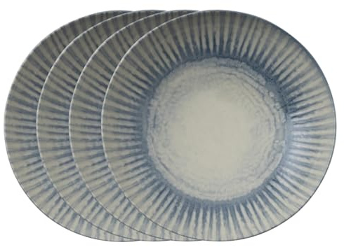 67382AA4 Arthur Krupp Set 4 Pizzateller Cm 32 Sunlight Blue Stoneware