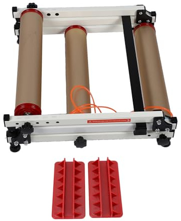 Tomotato Fahrradroller, Aluminiumlegierung & ABS Indoor-Radtrainingsplattform mit PP-Rollen, Verstellbarer Vorderradbügel für Straßen- und Mountainbike-Fitnessgeräte