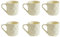 Stile nordico tinta unita famiglia semplice e squisita ceramica drenabile portabicchieri acqua -6 tazze (giallo latte)