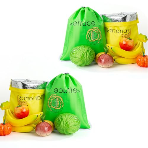 4 Stücke Frischhaltebeutel Für Bananen, Bananenbeutel Mit Kordelzug, Frischhaltebeutel Bananenbeutel, Beutel Zum Frischhalten Von Bananen, Wiederverwendbare Bananen Frischwarenbeutel