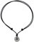 Beau Soleil Jewelry Lederkette Anhänger Tribal Coins Ibiza Style Lederschmuck (Schwarz)