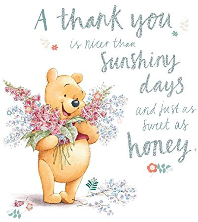 Winnie The Pooh Thank You Card