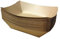 [200 pcs](400ml) 46oz (119 x 244 x45mm) Brown Biodegradable Boats with Organic Coating, Small to Large Paper Food Trays, Kraft Cardboard Bowls, Disposable Burger Tray, compostable Sandwich Tableware