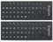 English Letters Non-Transparent Keyboard Sticker with White Lettering on Black Background for Universal Computer, Laptop, Desktop, Notebook Keyboard [2PCS]