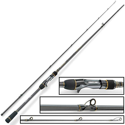 Hearty Rise 692 MHC Evolution III Cast 2,07m 7-28g - Baitcaster Rute zum Spinnfischen auf Barsch & Zander, Baitcasterrute zum Jiggen, Barschrute