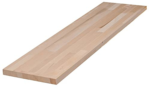 FORESTEA Tablette hêtre Massif lamellé collé abouté 800 x 300 x 18 mm - FSC 100%