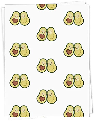 A1 'Avocado-Paar' Geschenkverpackung/Papierpapierblatt (GI00037958)