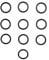 HTS O'Rings Pack of 10 Compatible With Worcester Bosch O'Rings, Pack of 10, 87161067470