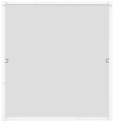 Windhager Insektenschutz | Spannrahmen Fenster teleskopierbar 130 x 140 cm | Fliegengitter mit Rahmen, Fenstergitter ohne Bohren, Rahmen-Fenster | Stabiler Aluminium-Rahmen | Weiß