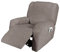 Housse de Fauteuil Inclinable Relax 1 Pièce, Housse de Fauteuil Extensible en Velours, Housse de Fauteuil de Massage Lavable à la Maison, Protecteur de Fauteuil Inclinable (1 Place(4pièces), Beige)