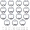 15 Pcs Resin Molds Stainless Steel Beer Kit with Screws Round Opener Inserts for Bottle Opener Resin Casting Molds