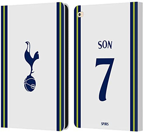 Head Case Designs Offizielle Tottenham Hotspur F.C. Son Heung-Min 2022/23 Spieler Home Kit Leder-Wallet-Hülle Kompatibel mit Apple iPad Air 2 (2014)