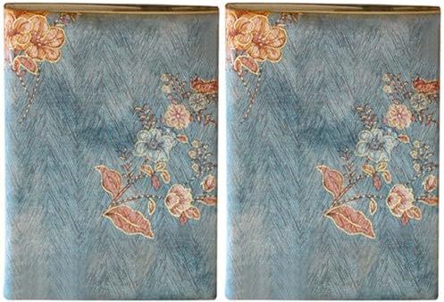 STOBOK 2 Pièces Couverture De Livre En Tissu Lavable - Pochette De Protection Ajustable Pour Livres De Poche, Romans Et Manuels Scolaires, DéCor ÉLéGant Style Vintage, ProtèGe Cahiers