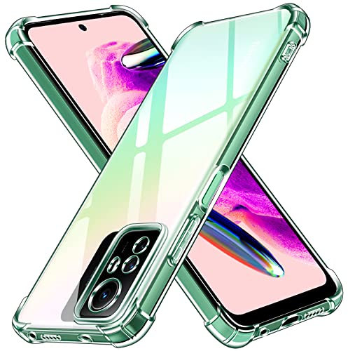 ivoler Funda para Xiaomi Redmi Note 12S 4G, Carcasa Protectora Antigolpes Transparente con Cojín Esquina Parachoques, Suave TPU Silicona Caso Delgada Anti-Choques Case