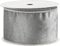 VEYLIN Silver Gray Satin Ribbon 63mm, 9m(10 Yards) Double Sided Solid Colors Velvet Ribbon for Christmas Tree Decoration DIY Craft