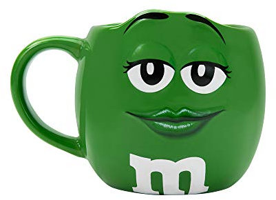 MY M&M'S Tasse - Originelle Geschenkidee für eine Freude oder Dankeschön (Grün)
