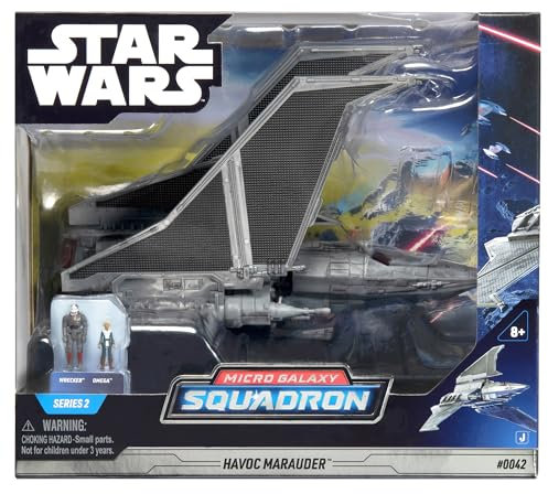Bizak Star Wars 62610044 Micro Galaxy Squadron MÉRODEADOR - Véhicule Deluxe de 18 cm configuré de Wrecker et Omega