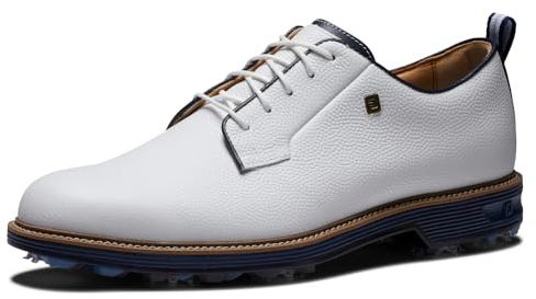 FootJoy Herren Premiere Series Field Golfschuh, Weiß Marineblau, 43 EU