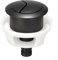 Botón de inodoro, botón de descarga de inodoro, accesorios de botón de descarga de inodoro para cisterna oculta operada por cable (negro)