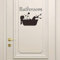 Bathroom Sticker Removable Art Vinyl Mural Home Room Decor Wall Sticker Woman Girl in Bath Tub (18x15)