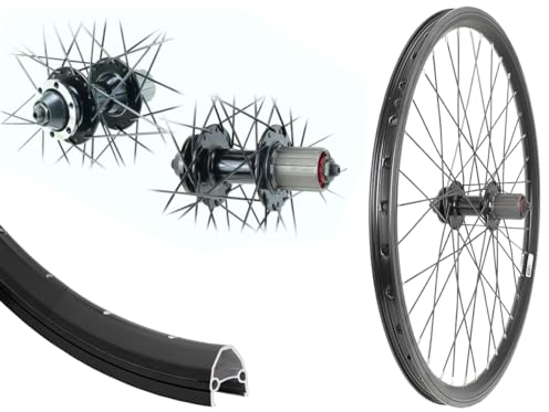 Aggro-X 24 Zoll Hinterrad Disk Hohlkammer schwarz Laufrad 6-Loch schwarz 8-10fach 19-507