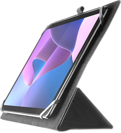 Cellularline - Snap Case - Universelles Case für Lenovo Tablets von 10 bis 11 - Klappbare Kameratasche - Praktischer Ständer - Bequemer Tablet-Innenraum - Schwarz