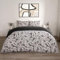 OHS Double Duvet Cover Set, Tropical Leaf Reversible Bedding Super Soft Double Quilt Cover Monochrome Luxury Decorative Double Bed Set with Pillowcases, Black/White