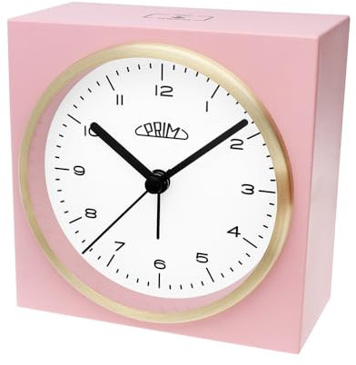 PRIM Steel Modern Alarm Clock (Rosa/Weiß)