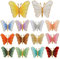 Homirty 14 Pieces Butterfly Embroidered Patches, Mixed Colors Butterfly Patches, Iron On or Sew Embroidered Appliques, Embroidery Sew on Patches, Clothes Appliques Patch, DIY Craft Supplies, 14 Colors