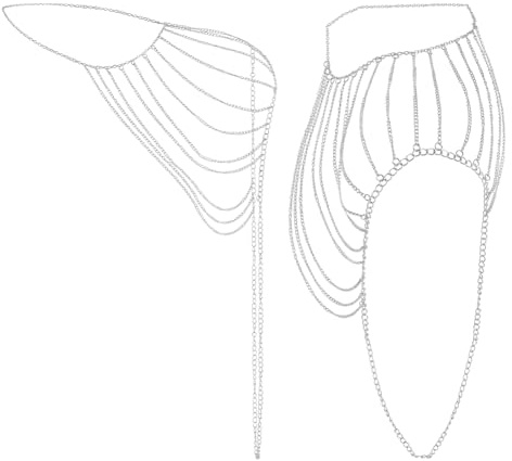 GORGECRAFT 2 cadena de Varias Capas para la Parte Superior Del Brazo con Borlas de Metal Dorado para el Hombro para el Cuerpo Collar Pulsera Joyería Cadena de Lencería Nupcial para Mujer Fiesta