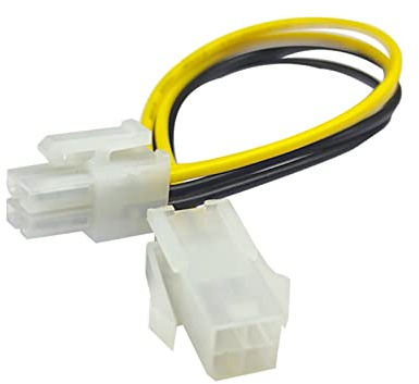 GMBYLBY 20 cm 20 3 cm Zoll 4 Pin Stecker Auf 4 Pin Buchse PC CPU Power Extension Adapter Kabel Kabel Stecker
