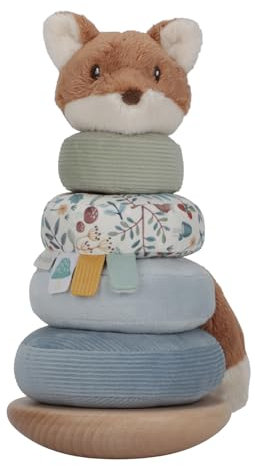 Little Dutch 8922 FSC Holz Ring Stapelturm Fuchs - Forest Friends blau