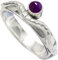 SILVERTROVE Cabochon Amethyst Edelstein 925 Sterling silber Band Ring Herren und Damen Schmuck CRG-1076BW14_(60 (19.1))