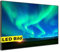 Generisch Leuchtbild I Polarlicht am Himmel I LED Wandbild I Leuchtende Natur Leinwand mit Rahmen - Made in Germany (Polarlicht am Himmel, 40x30 cm, Rahmen: Weiß Matt)