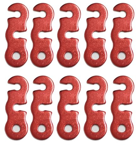 Lerpwige 10pcs Outdoor Camping Zelt Seilschnalel 3 Loch Seilspanner Guyline Kabel Einstellungszelt Spanner Zelt Windseilschnalle