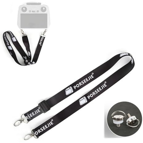 CERFFOOL Verstellbares Umhängeband mit Schnalle für DJI RC 2/RC/RC Pro Umhängeband, bequem, Umhängeband für DJI Mini 4 Pro/Air 3S/Neo/Flip Drohne, Fernbedienung mit Display Zubehör