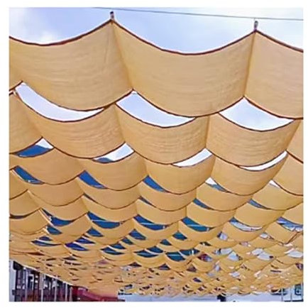 Retractable Sun Shade Adjustable Sun Sail with Rope Pergola Canopy UV Protection Outdoor Sun Protection Slide Wire System for Patio and Garden Pavilion