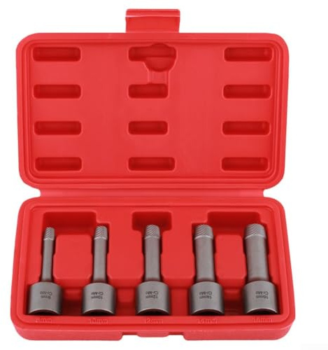 Schraubenausdreher-Set für beschädigte Schrauben, 816 mm, zum Entfernen von gebrochenen Schrauben, mit 1/2-Zoll-Treiberadapter, kompatibel mit Schraubenschlüssel