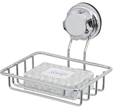 Compactor, Porte Savon et éponge Acier laqué Epoxy, Argent, 13,2 x 13,2 x 10 cm, RAN7798