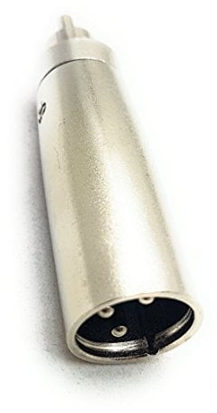 MainCore RCA Phono Plug Mono to 3pin XLR Male Plug Pins Audio Adapter.