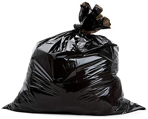 Lesbye Müllbeutel 50 L, 125 Stück, Schwar Abfallsäcke Müllsäcke