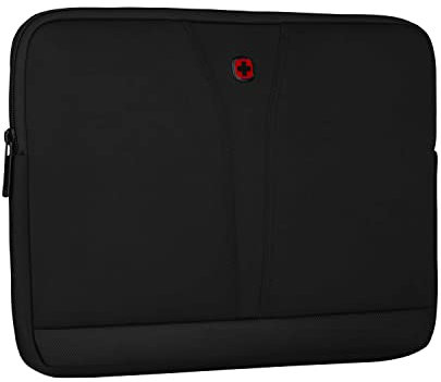 WENGER BC Fix Laptop-Hülle aus Neopren, Notebook 14 Zoll, Damen Herren, Büro Business-Reisen Uni, Notebooktasche, Schwarz, 606459