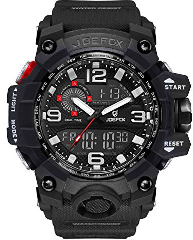 Reloj Militar para Hombre Deporte Relojes Analógico y Digital LED Electrónico Grande Relojes Resistente al Agua 50M